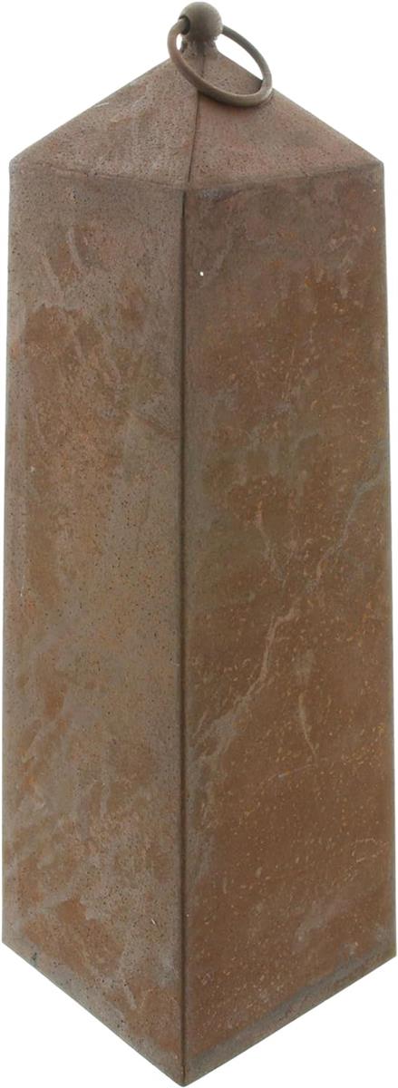 Decoratieve Passie Kaarsenhouder Roest Lantaarn van Metaal, 50 cm hoog, Tuinlantaarn met Echte Roest Afwerking, Windlicht, Lantaarn