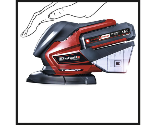 Einhell Power X-Change TE-OS 18/150 Li accu-multischuurmachine, zonder accu en lader
