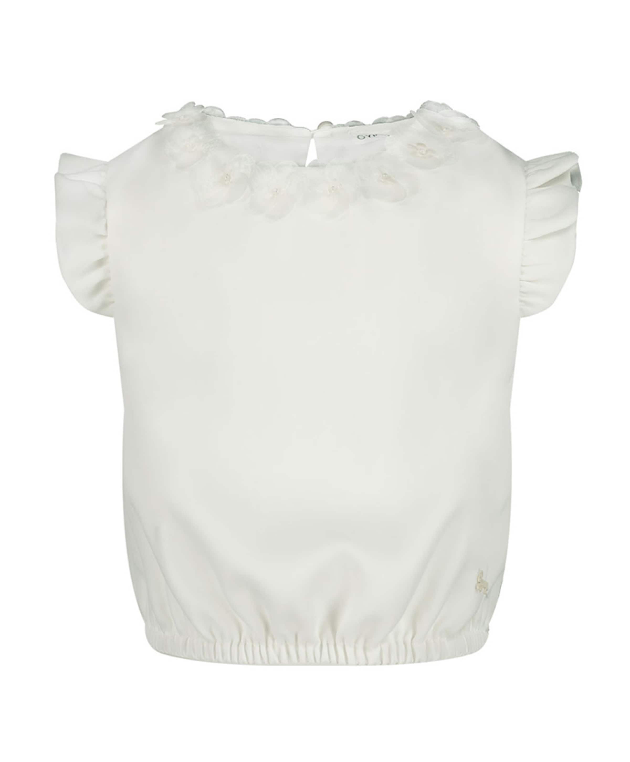 Gymp Meisjes blouse korte mouw ecru