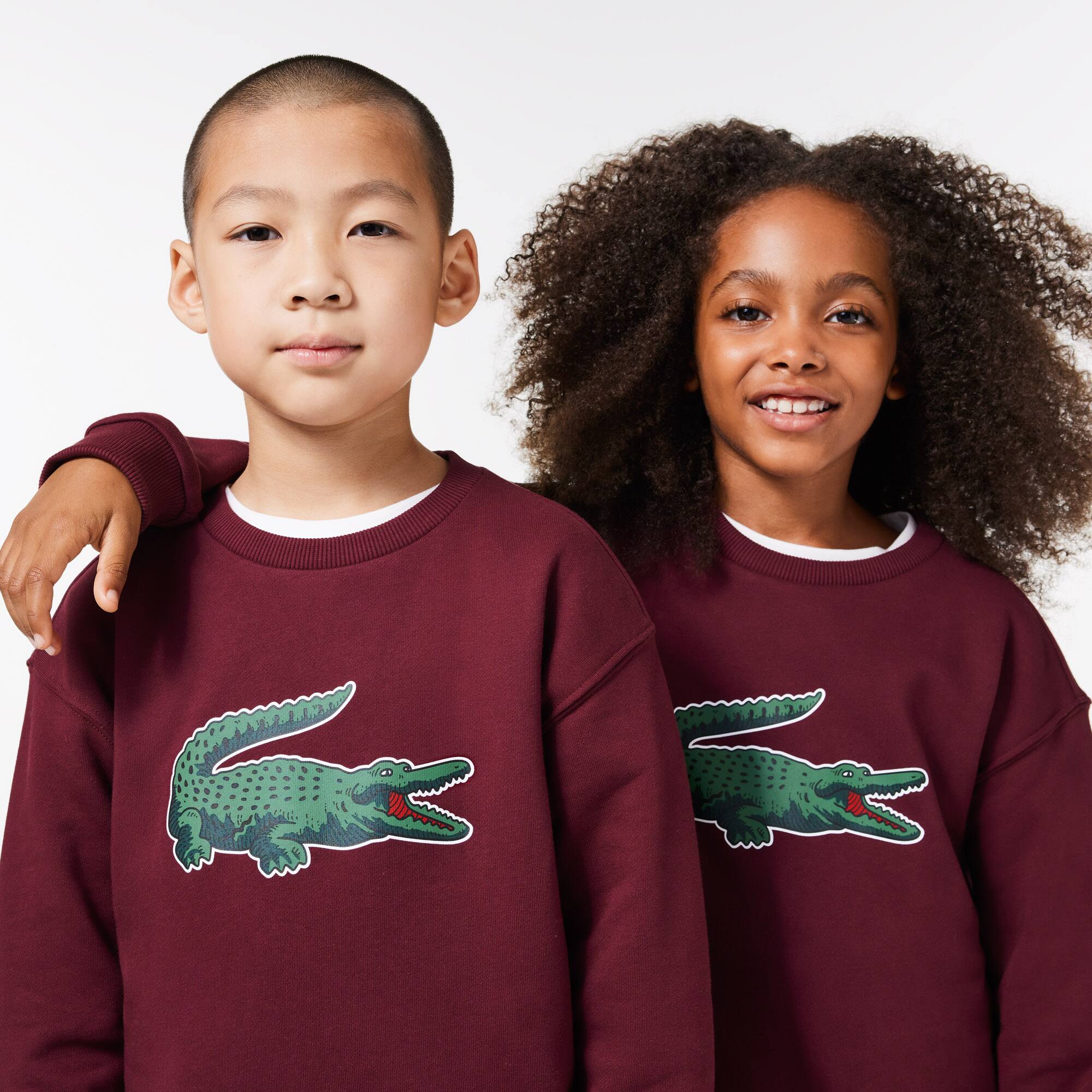 Sweatshirt Jogger avec imprimé signature Pullovers & Sweatshirts - Rouge - Lacoste - Enfant