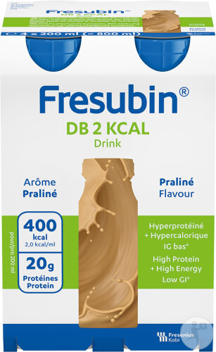 Fresubin DB 2kcal Boisson Praliné 4x200ml