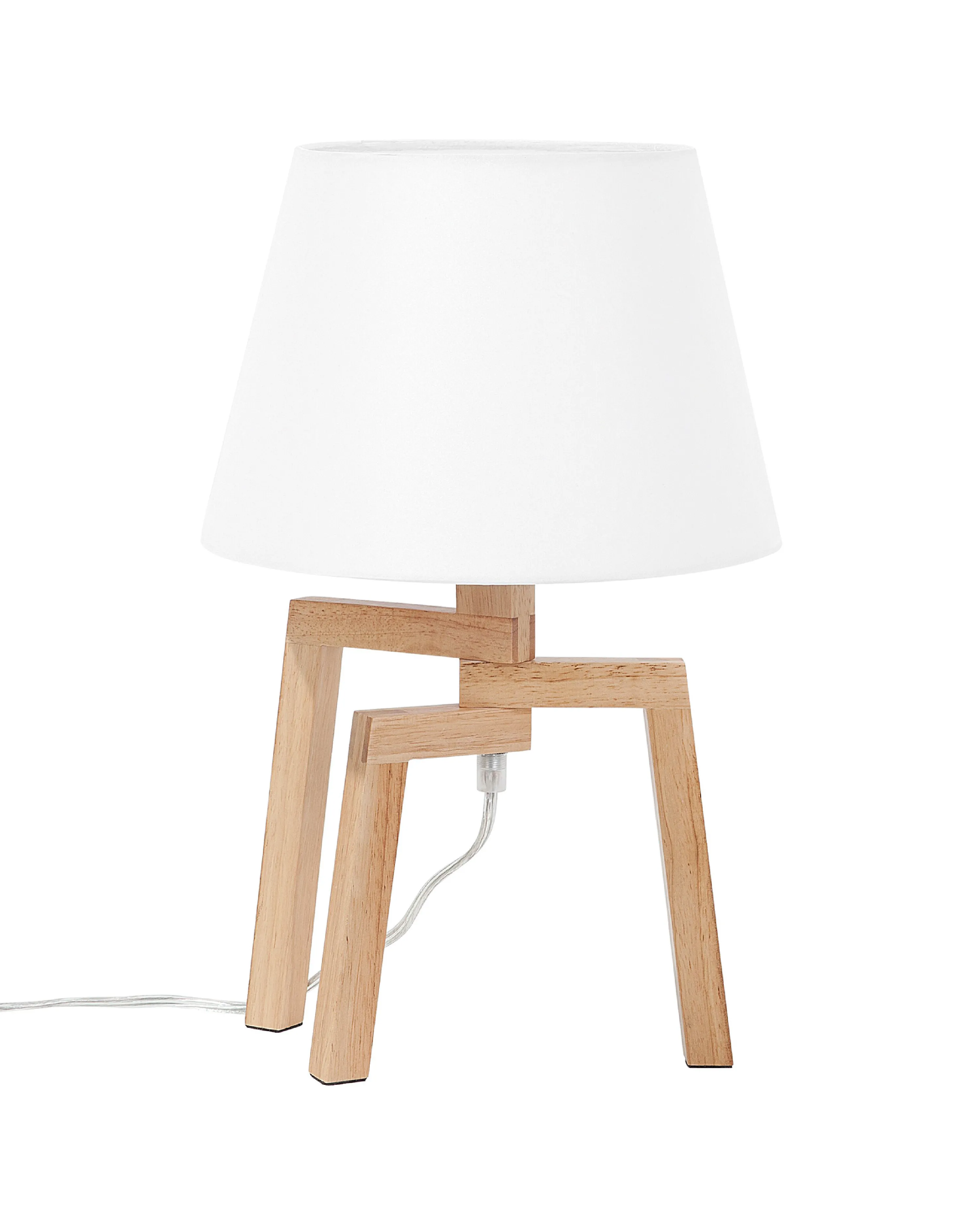 Tafellamp NALON Eikenhout Bruin/wit