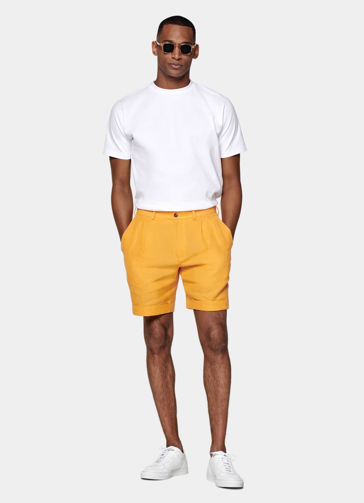 Short Slim Leg jaune