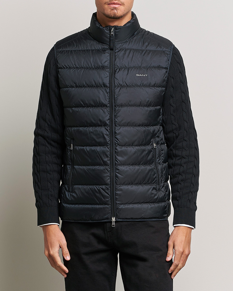 GANT The Light Down Gilet Black