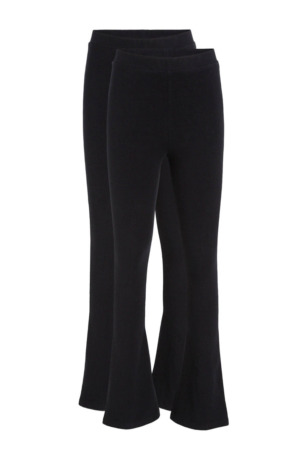 anytime flared legging - set van 2 zwart