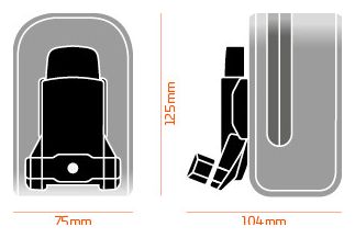 Sacoche de Selle Fidlock Push 400 ml Noir