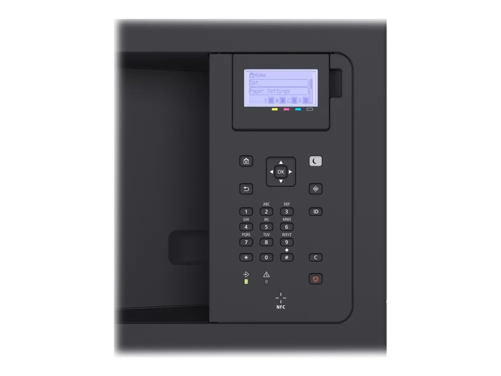 Canon i-SENSYS LBP722Cdw - Printer - farve - Duplex - laser - A4/Legal - 1200 x 1200 dpi - op til 38 spm (mono) / op til 38 spm (farve) - kapacitet: 650 ark - USB 2.0, Gigabit LAN, Wi-Fi(n), USB vært, NFC
