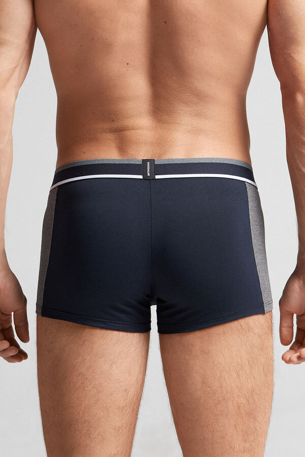 Cuecas Boxer de Algodão Elástico Bicolor Supima®