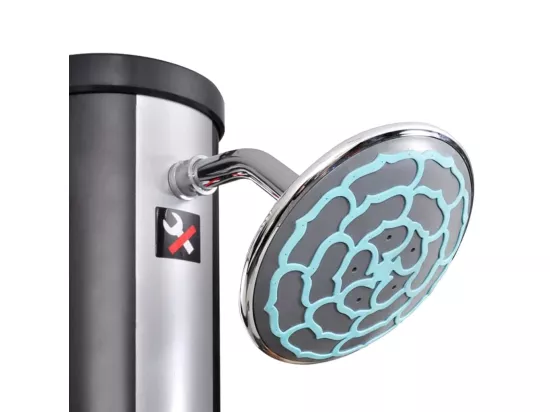 Prolenta Premium - Douche solaire d'extérieur avec pomme de douche et robinet 40 L