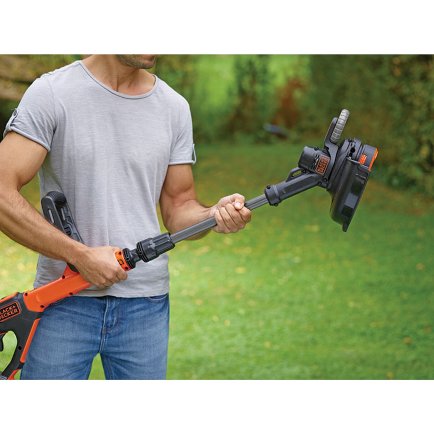 BLACK+DECKER Rasentrimmer Akku-Rasentrimmer STC1820PC, 18Volt