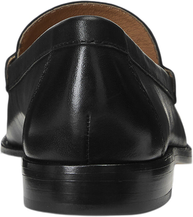 Lauren Ralph Lauren Wynnie Burnished Leather Loafer Sort