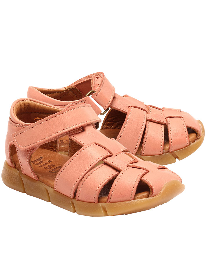Leder-Sandalen CELIUS mit Zehenschutz in rose