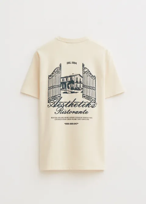 T-shirt met print dal 1994 off-white (WIT.IV)