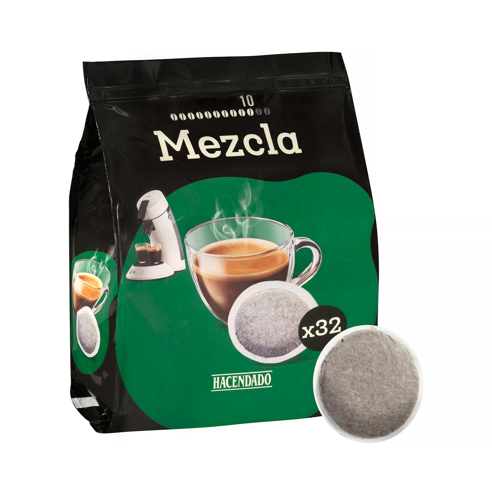 Café unidose mélange Hacendado
