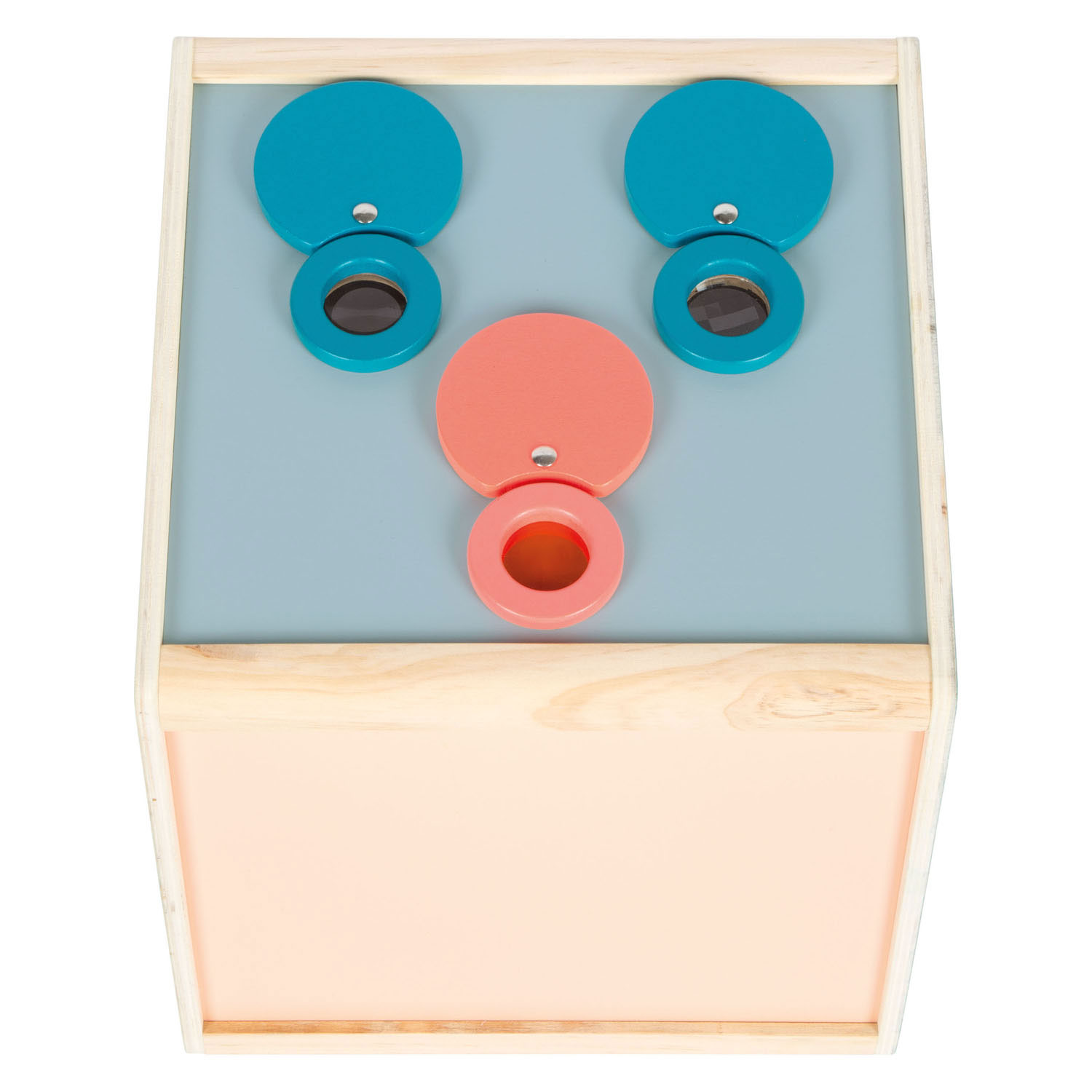 Small Foot -Houten Sensorische Voeldoos met lenzen Zintuiglijk