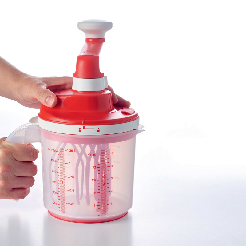 Easy Speedy 1,25 l Stromloser Küchenhelfer zum Herstellen verschiedener Teige