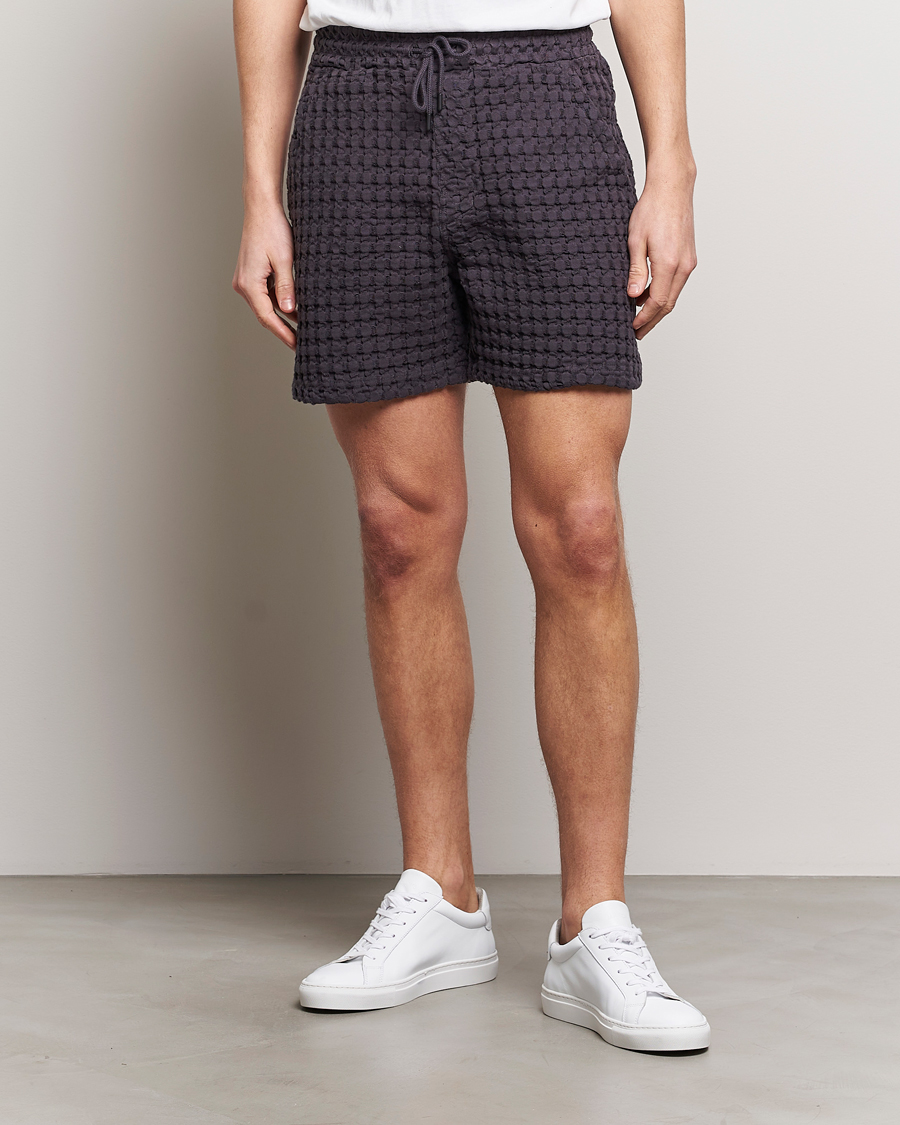 OAS Porto Waffle Shorts Nearly Black
