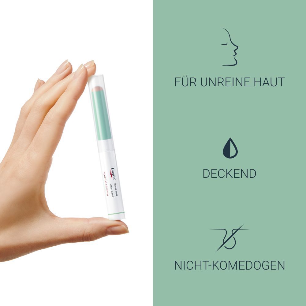 Eucerin® DermoPure Abdeckstift – reduziert Pickel und deckt sichtbar Unreinheiten ab