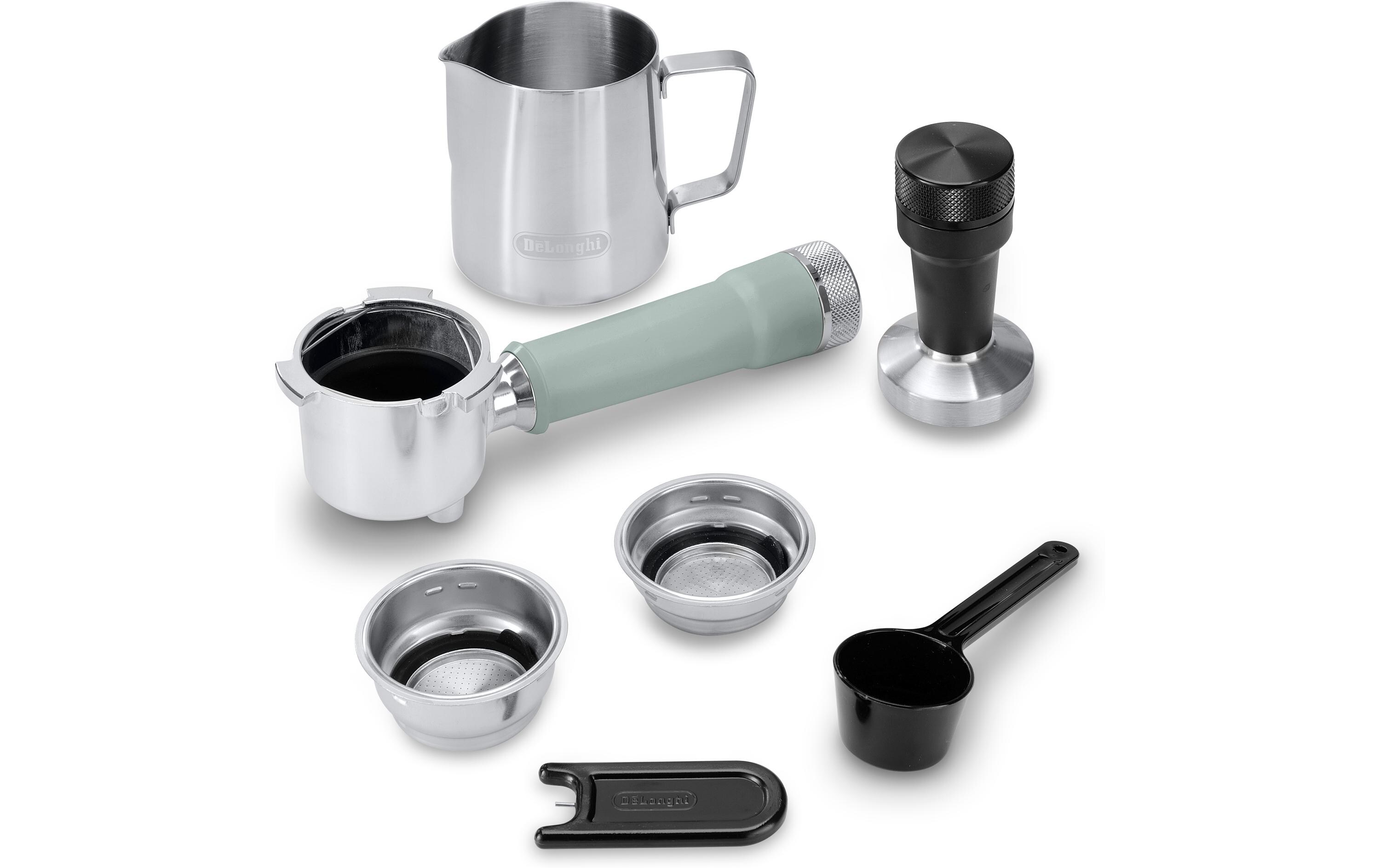 Siebträgermaschine Dedica Duo EC890.M Mint<br>Kultige Dedica mit Cold Brew