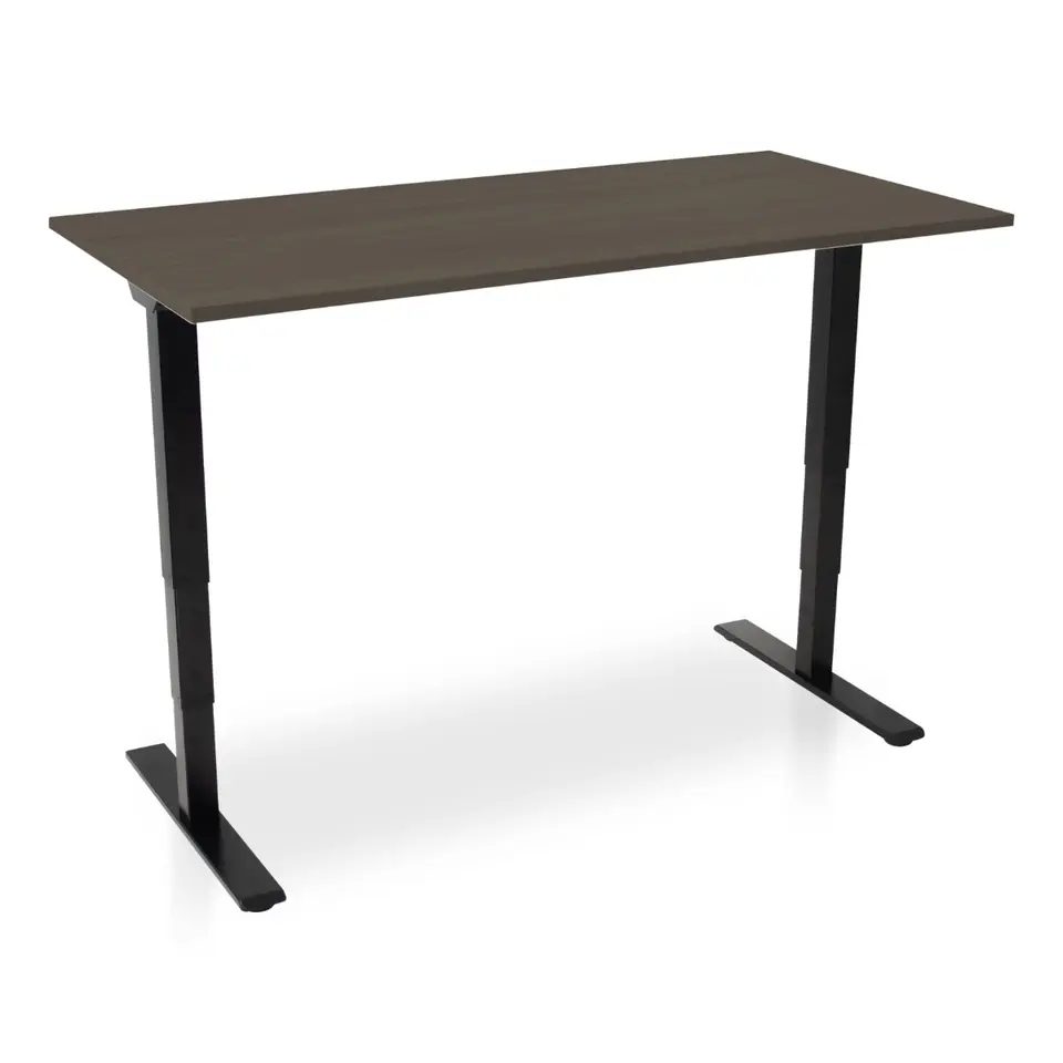 MRC COMFORT elektrisch zit sta bureau - 180x80 - bruin eiken