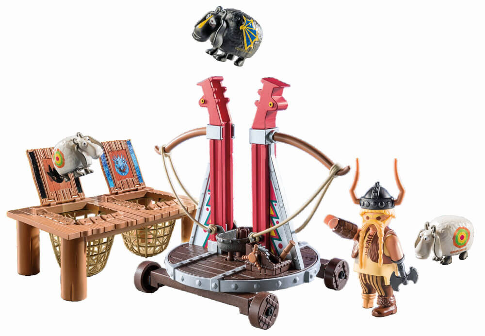 PLAYMOBIL 9461 Dragons Grobian mit Schafschleuder