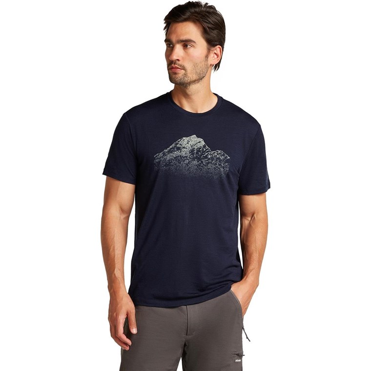 Icebreaker M Mer 150 Tech LiteSS T Ris Light Midnight Navy