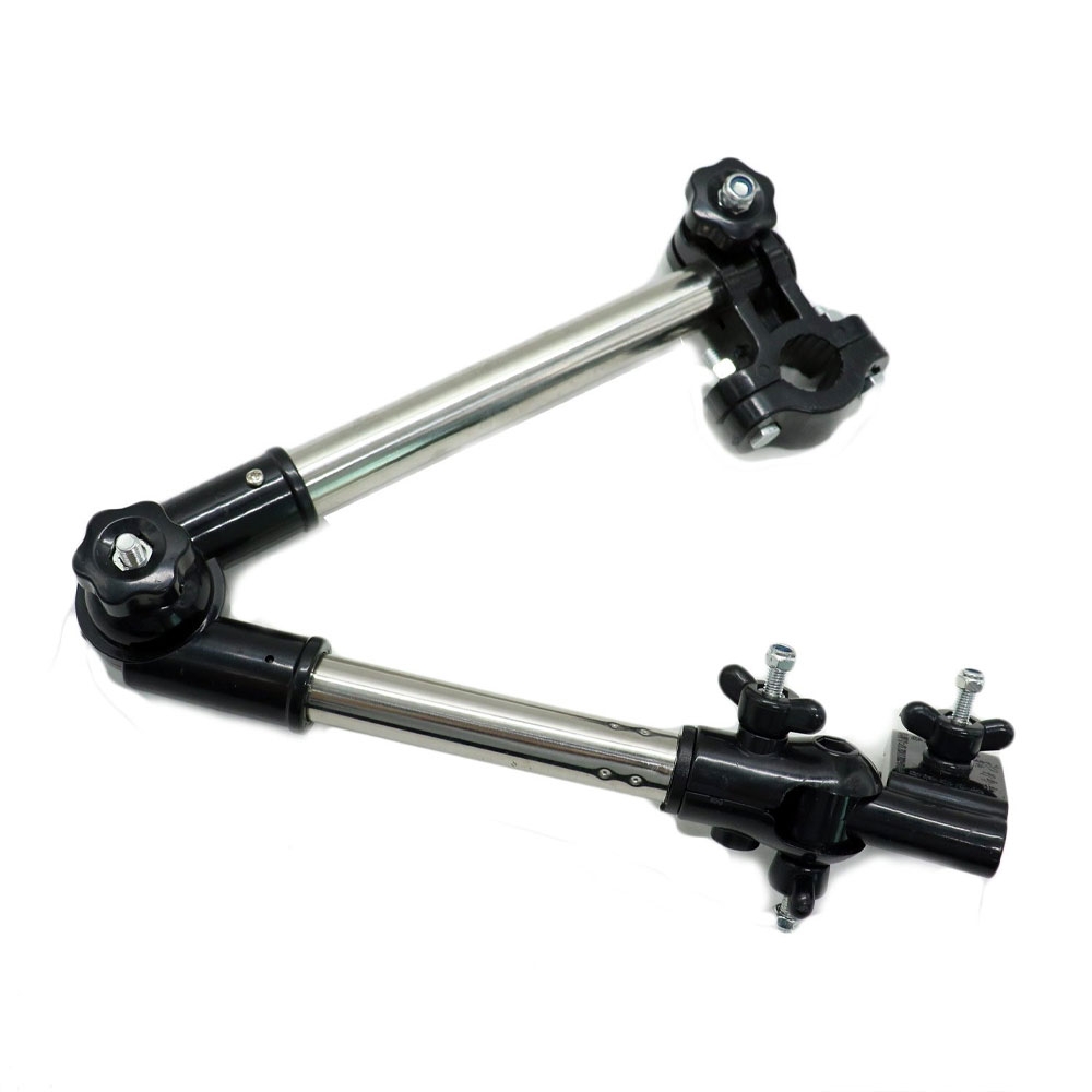 Universal Edelstahl Schirm Halter Verstellbare Regenschirm Halterung für Fahrrad / Kinderwagen / Rollstuhl