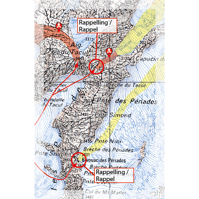 Freeride Map Chamonix Süd - Ski