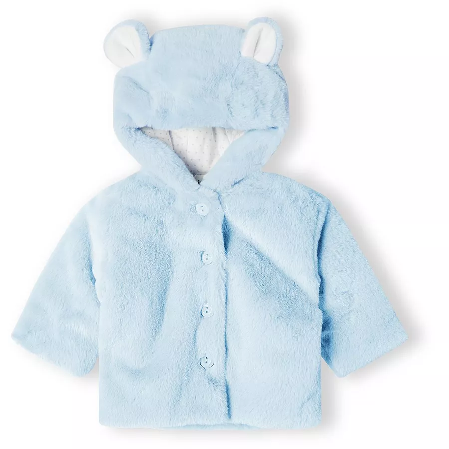 MINOTI Fellimitatjacke Blau