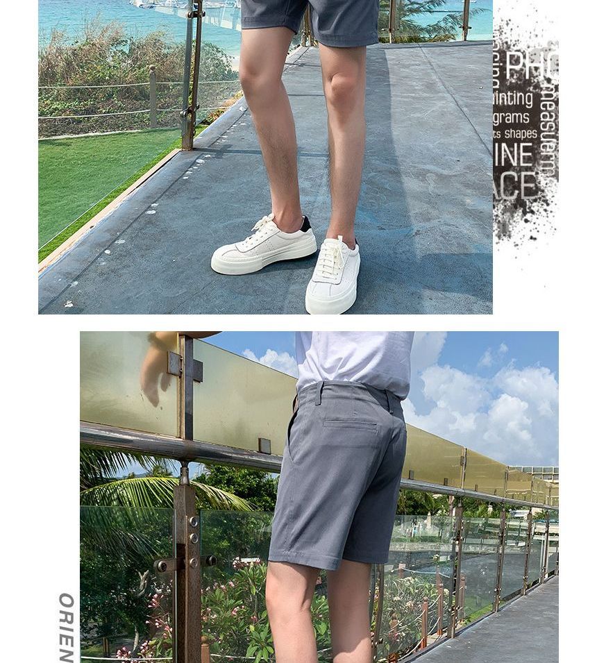 Ninine - Mid Rise Plain Shorts
