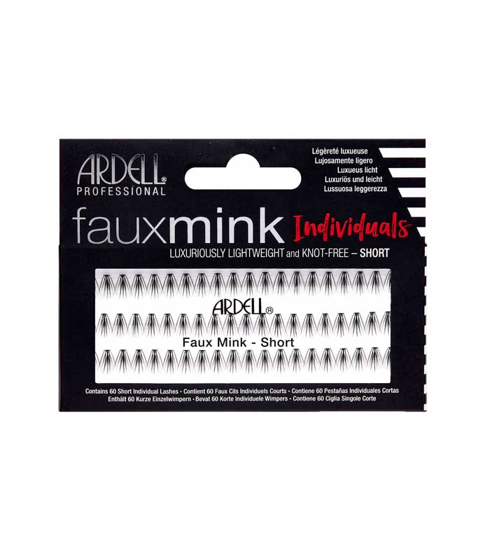 Ardell - Cílios postiços Fauxmink Individual - Short Black
