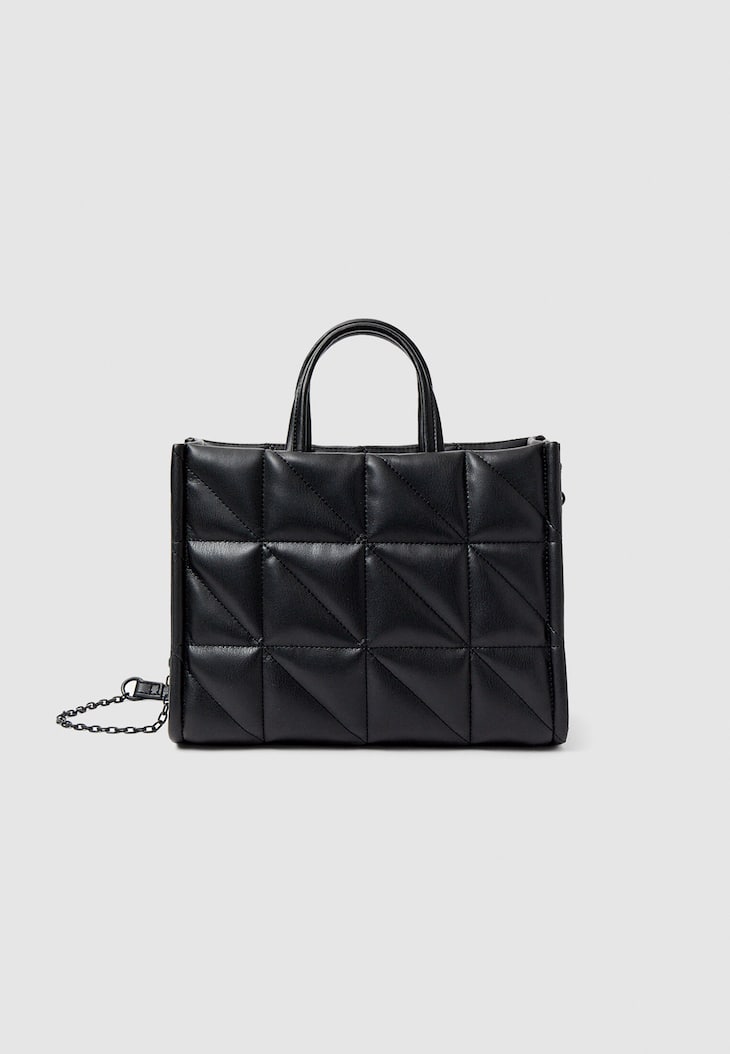 Bolsa de compras acolchoada de tamanho médio