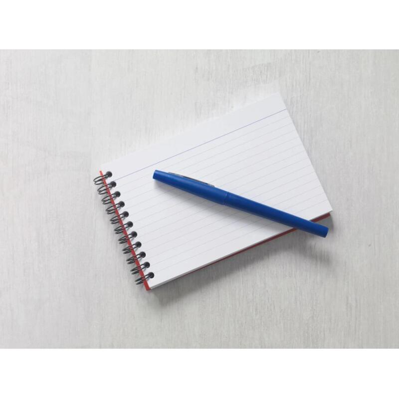 Revision Cards Europa carnet reliure intégrale 15,2x10,2cm 50 feuilles ligné papier 170 g - Rouge