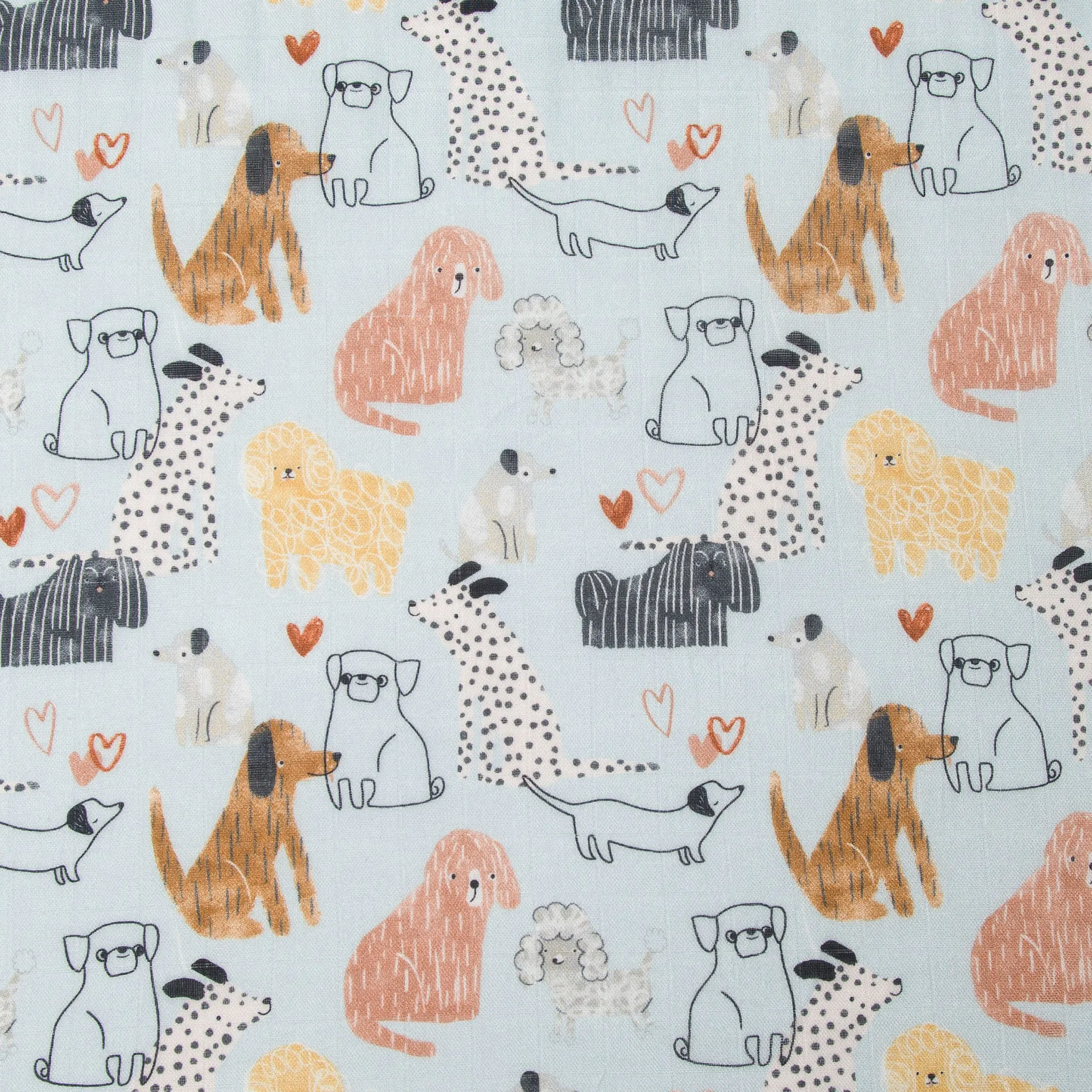 Loulou Lollipop Couverture Mousseline Bambou - Chiens