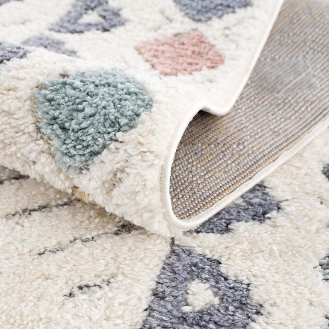 Carpet City Hochflor-Teppich »Focus 3034« rund 20 mm Höhe Boho-Teppich, Hochtief-Muster/ 3D-Effekt, für Wohnzimmer, Schlafzimmer