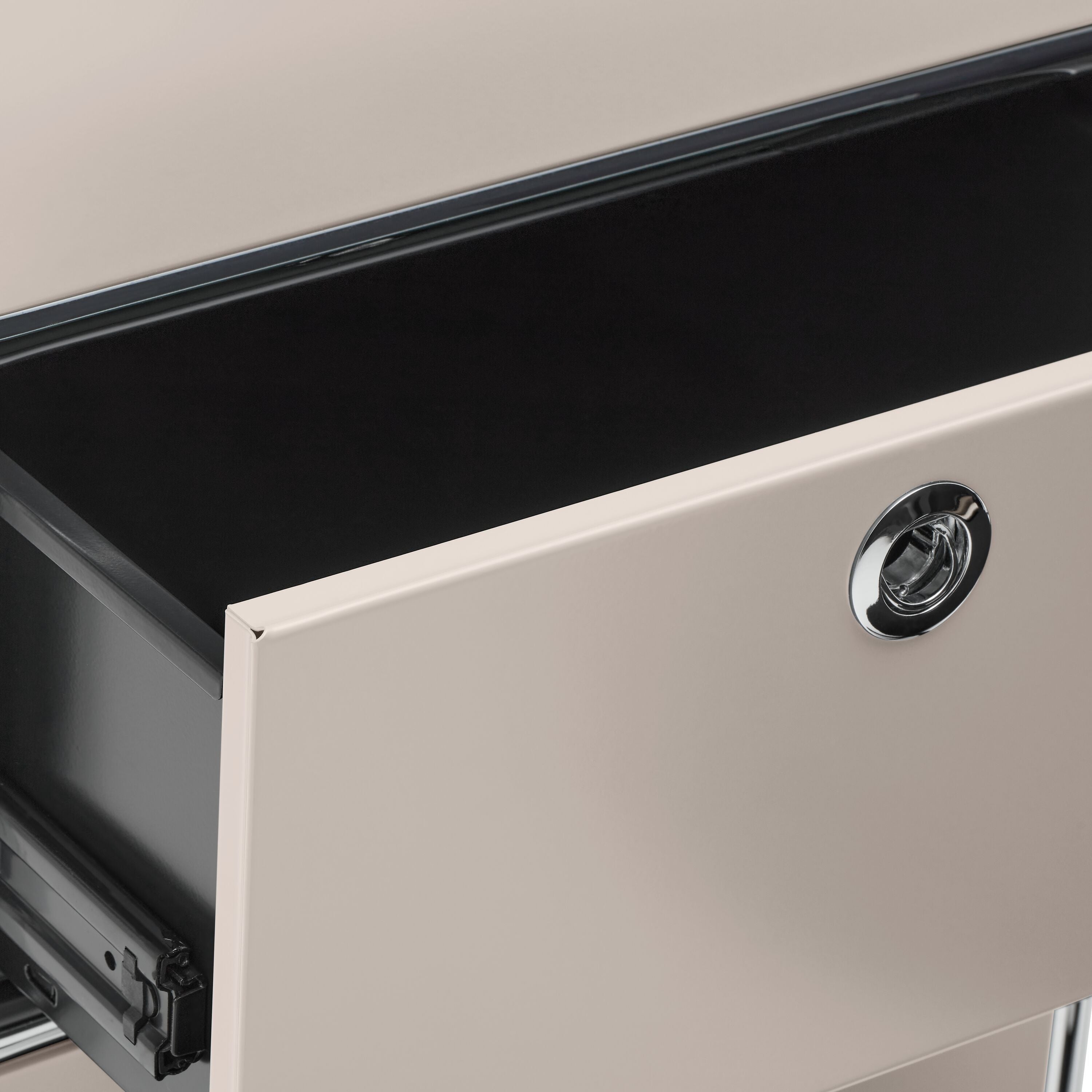 FLEXCUBE Schreibtisch - Taupe / B: 152.0 cm x T: 40.0 cm x H: 100.0 cm