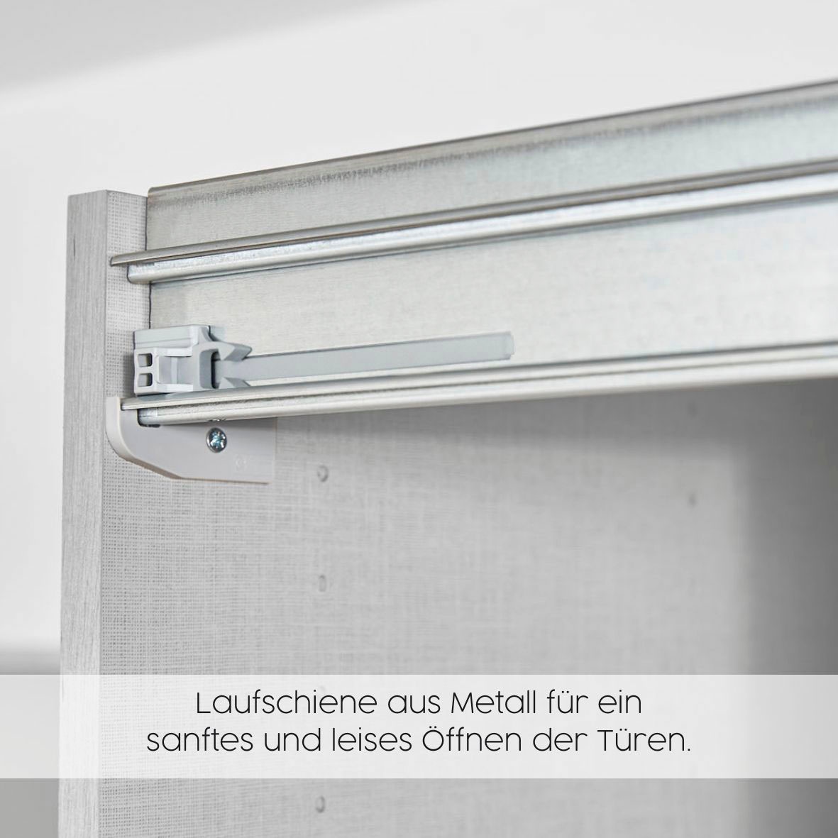 rauch Schwebetürenschrank »Subito Kleiderschrank Bestseller« Schlafzimmerschrank Schrank Garderobe mit 4 Spiegelelementen