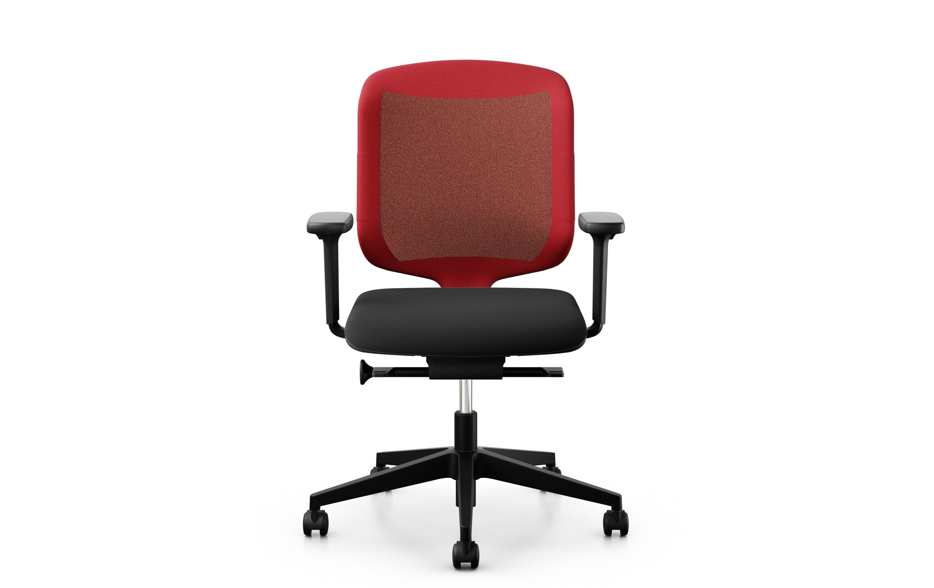 Bürostuhl Chair2Go 434 Schwarz/Rot<br>Drehstuhl mit hohem Sitzkomfort