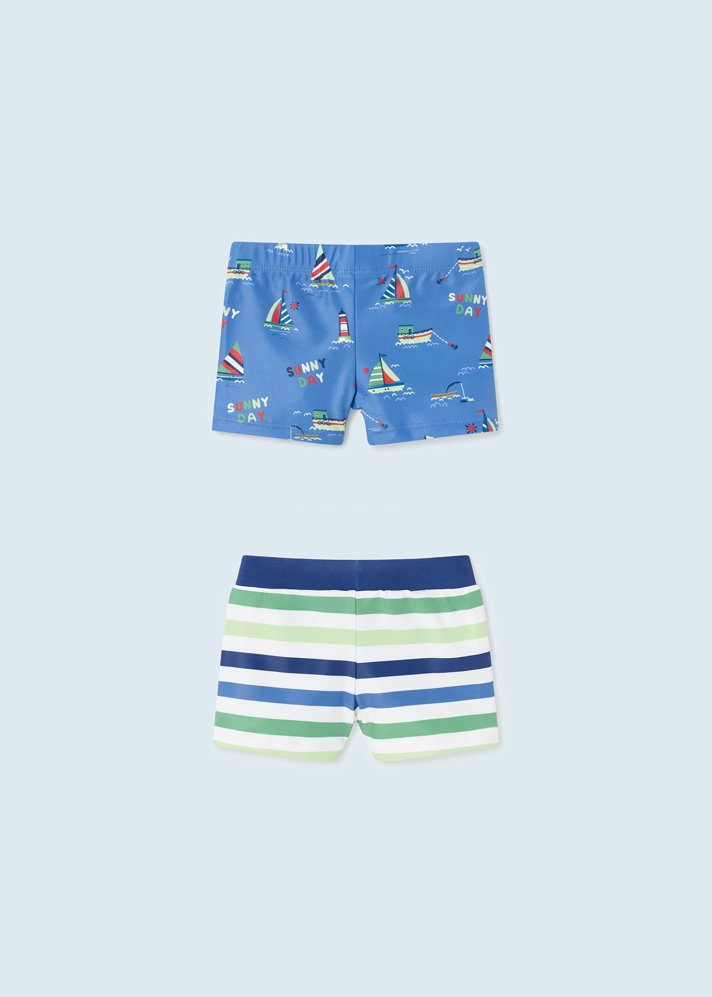 Conjunto de 2 maiôs estampados para bebê
