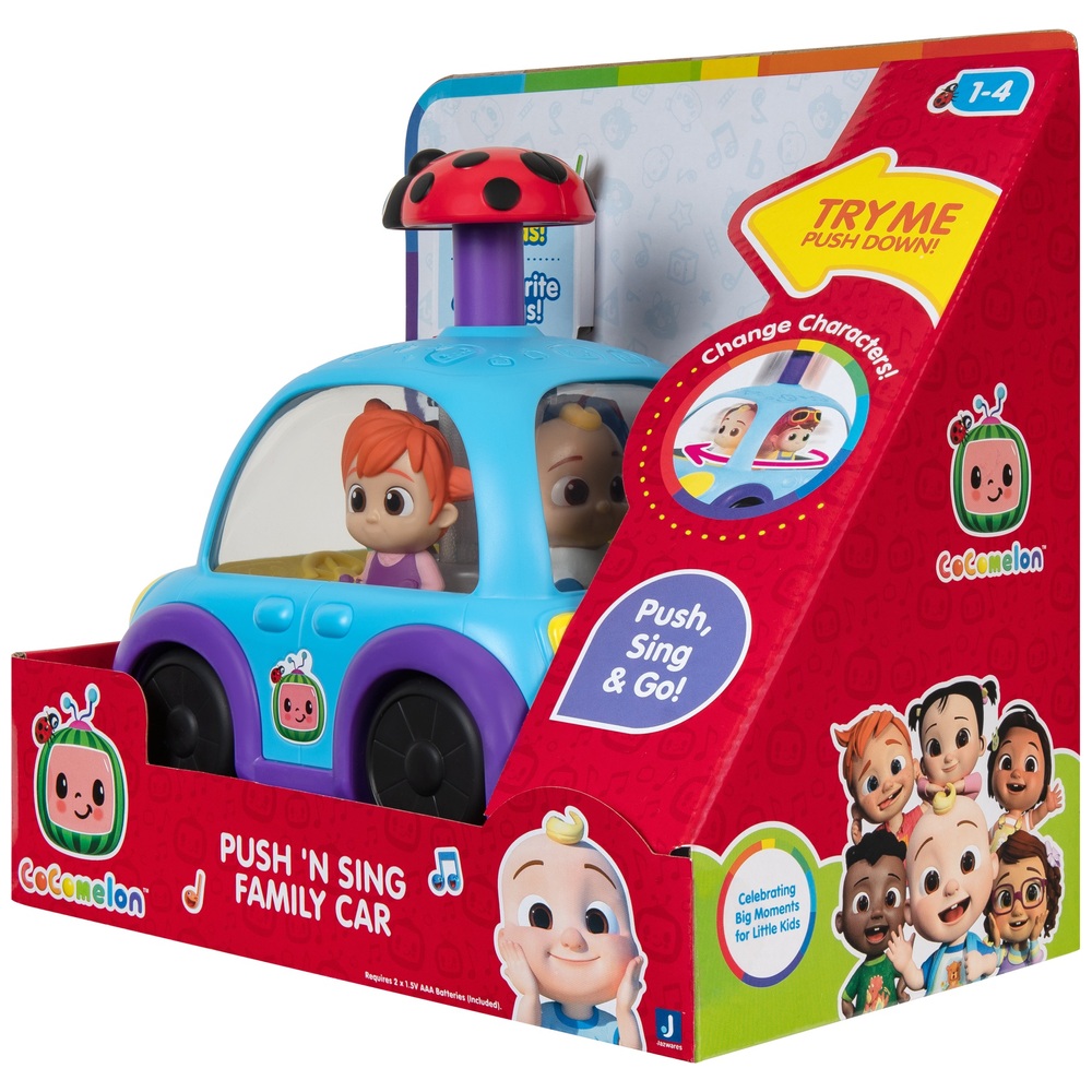 CoComelon Push 'N Sing Familienauto – Interaktives Musik- und Leuchtauto