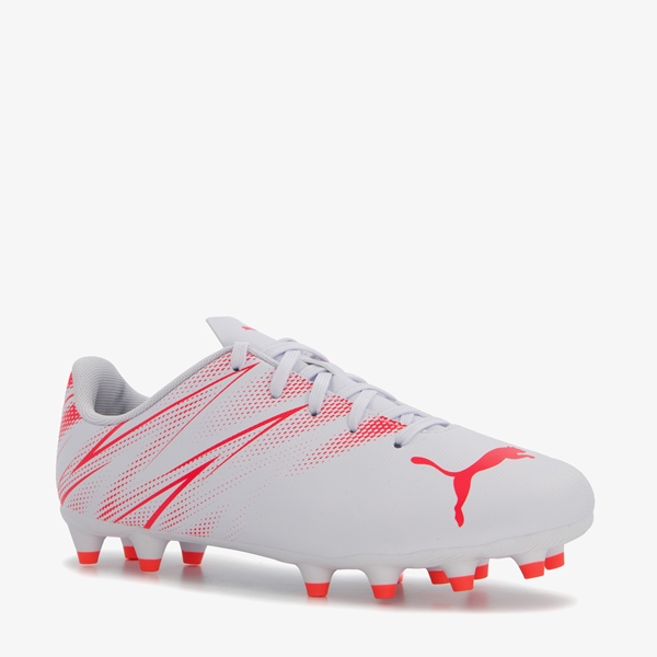 Puma Attacanto FG voetbalschoenen wit/rood