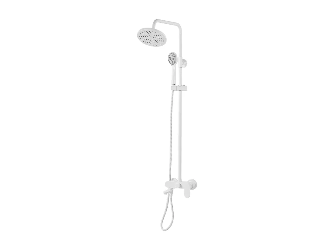 Ensemble de douche avec mitigeur et douche de pluie GURARA Blanc