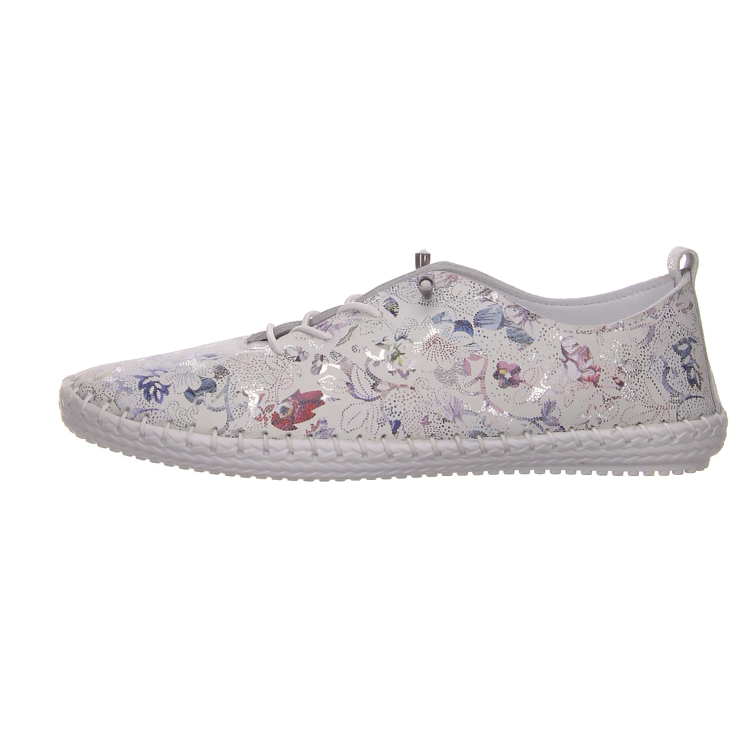 2 Go Shoes Schnürschuh weiß weiss/weiss kombi