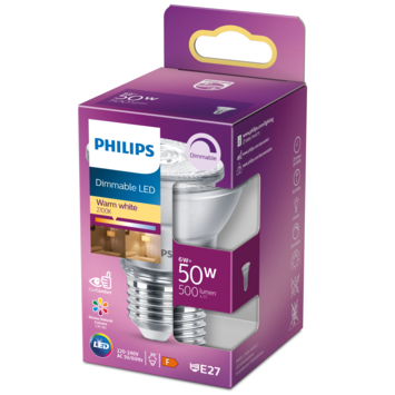 Philips LEDE27 50W dimbaar