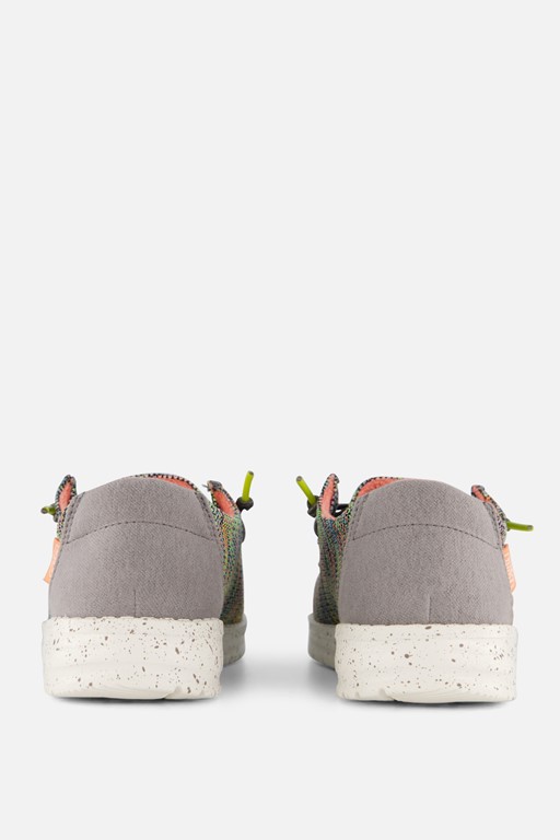 HEYDUDE Wendy Sox Instappers groen Canvas