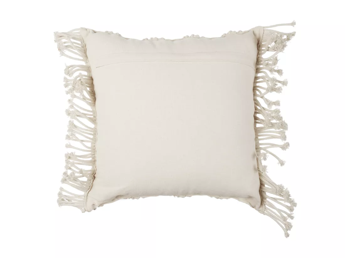 Coussin Beige Macrame 40x40cm