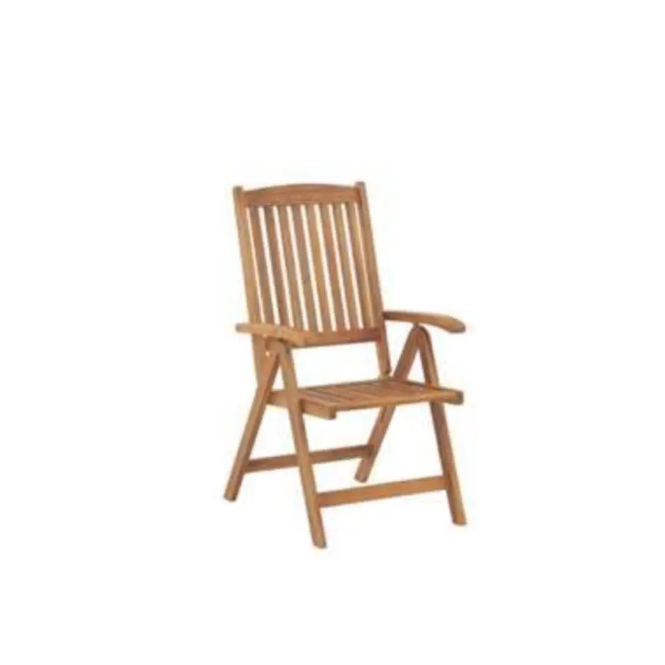 JAVA - Tuinset voor 6 - Lichte houtkleur/Grafietgrijs - Acaciahout