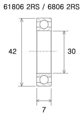 Roulement de pédalier B3 Inox- Blackbearing - BB30 - pack de 10