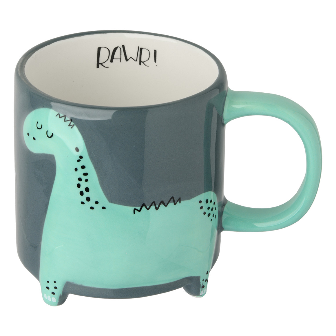 Topolino Tasse mit Dino-Motiv blaugrau