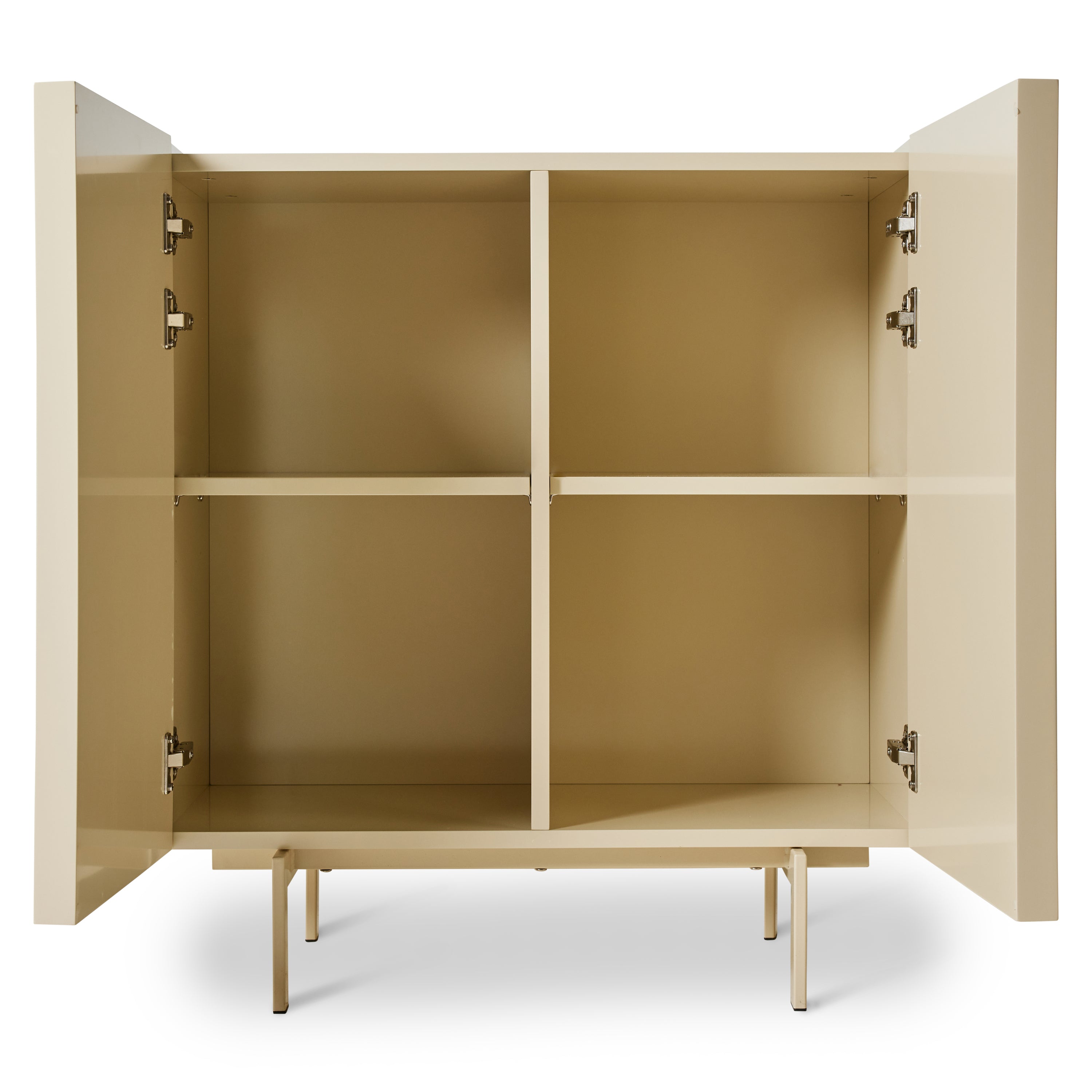 HKliving Cupboard Opbergkast - Glossy Cream